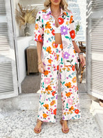 Julieta - Set de Camisa y Pantalón Estampado