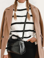 Jimena - Suéter Rayado de Cuello Alto