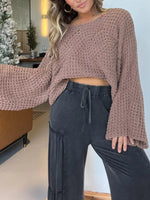 Aitana - Suéter Oversized Calado