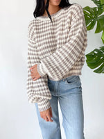 Olivia - Suéter Rayado Oversized