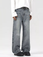 Javier - Los Jeans Anchos con Lavado Vintage