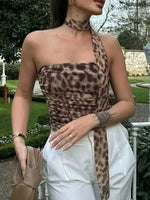 Aina - Top Bandeau de Leopardo