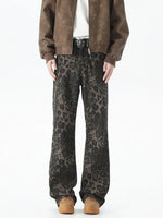 Iker - Los Jeans Loose Fit con Estampado de Leopardo