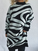 Claudia - Suéter Oversized Cebra